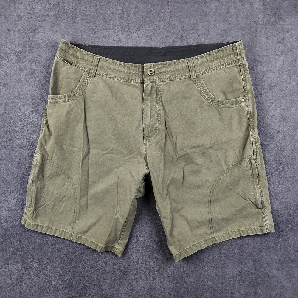 KUHL Ramblr Shorts Mens 40 Olive Green Cargo Hiking Stretch Outdoor 5125